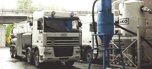 Industrieservice f�r Reinigungsarbeiten von Silos